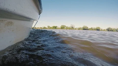 Waves in the Boat Stock Footage 101035409