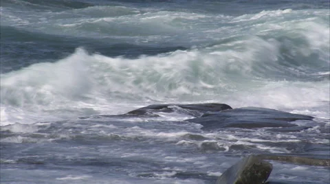 Waves, Bohuslan, Sweden. Stock Footage 51850559