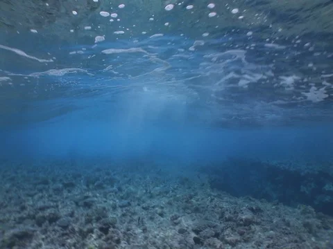 Waves break above Stock Footage 98503705