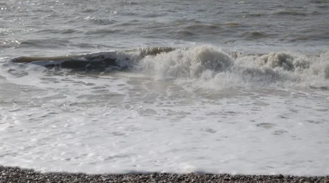 Waves break on Beach | HD 1080 Stock Footage 47717766