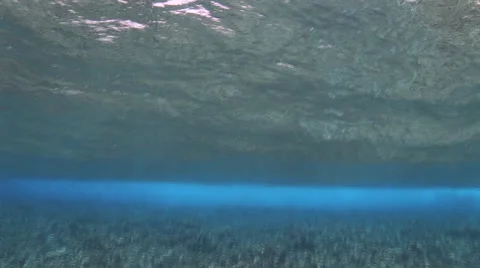 Waves Break on a Coral Reef Stock Footage 53342120