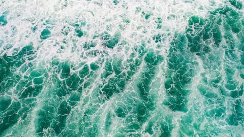 Waves breaking from above Stock Photos