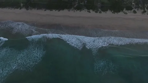 Waves breaking on the beach Video stock 109424342