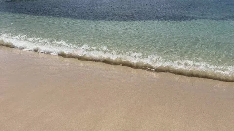Waves Breaking On a Caribbean Beach In Summer Stock Footage 270975790