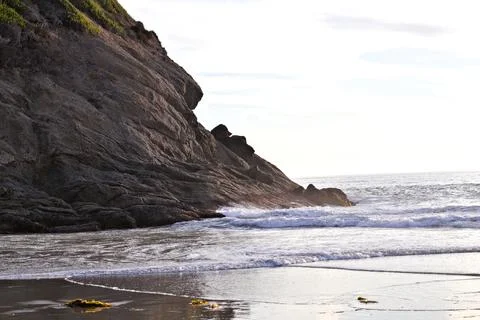 Waves breaking in Dana Point Stock Photos