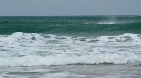 Waves breaking Video stock 22427627
