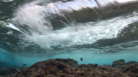 Waves Breaking Stock Footage 53312818