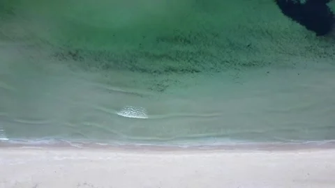 Waves Breaking Gently on Empty Marmara Beach, 4k Stock Footage 314306819
