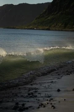 Waves breaking Stock Photos