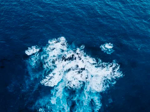 Waves Breaking on Rock Stock Photos