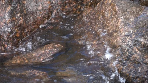 Waves breaking on shore. Stock Footage 98295161