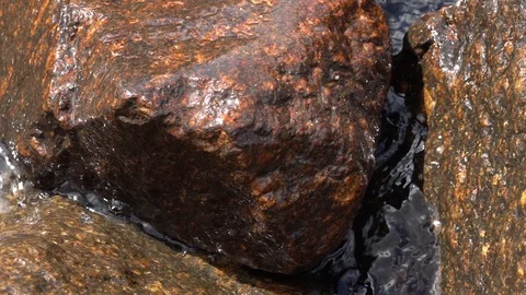 Waves breaking on shore. Stock Footage 98295174