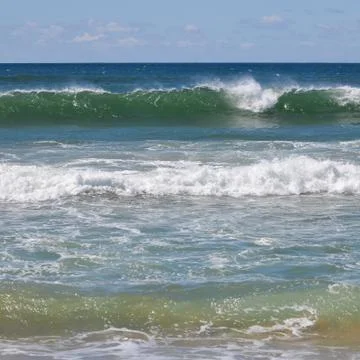 Waves Breaking Square Format Stock Photos