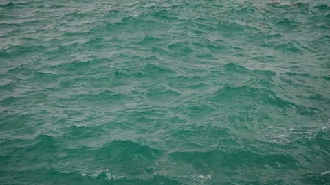 Waves Breaking in Tight Close-Up View Stock Footage 305957357