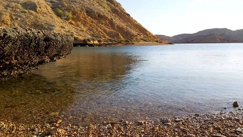 Waves on a calm sea Stock Footage 123331572