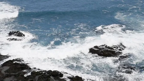Waves at Cape Schanck in Australia Video stock 95561855