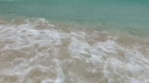 Waves in Caribbean Island Stock Footage 113166736