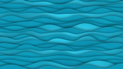 Waves cartoon abstract background animation. Stock Footage 134315477