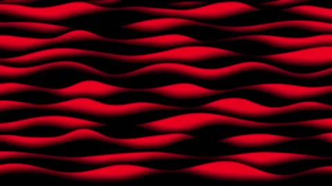 Waves cartoon black deep shadow red abstract background animation Stock Footage 239440440