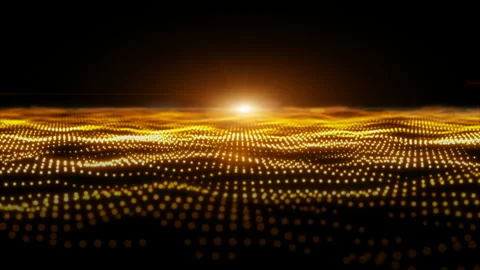 Waves cinematic background abstract animation Stock-Footage 131451743