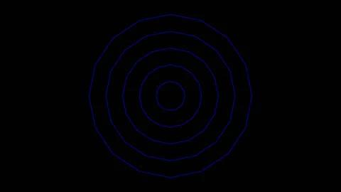 The waves circle like a spider's web Stock Footage 277534323
