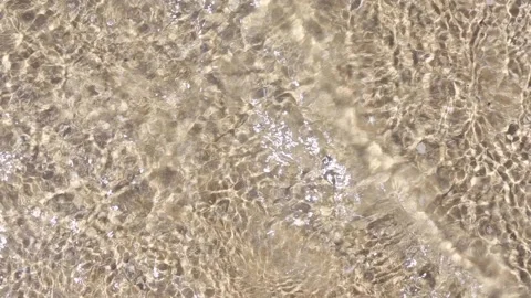 Waves of clear clear water over fine sand, shine and glare. Trending background. Stock Footage 158158205