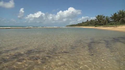 Waves clear water Video stock 33255437