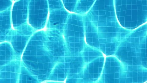 Waves of clear water in swimming pool, close-up Video stock 308735356
