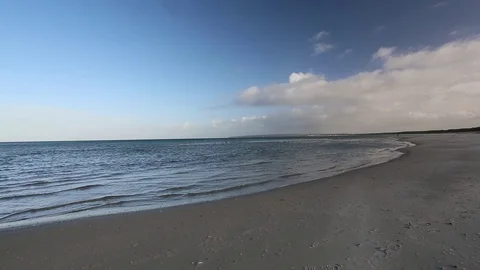 Waves at the coast Stock Footage 73120352