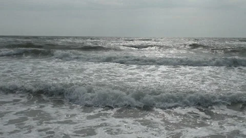 Waves on the coast Stock Footage 86132115