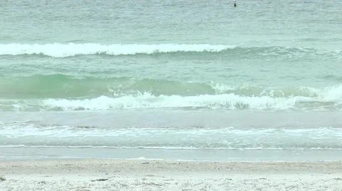 Waves off the coast of Indian Rocks Beach, Florida Video stock 56225071