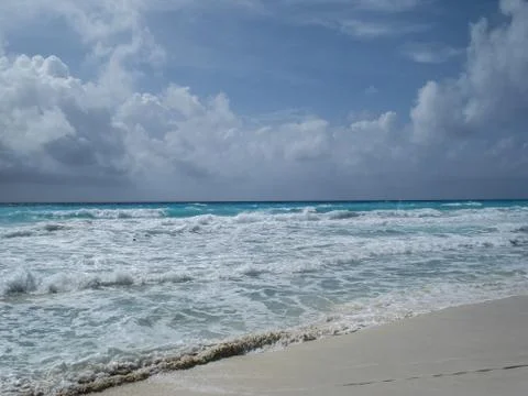 Waves on coast line Stock Photos