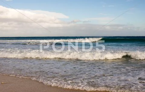 Waves at the coast Stock Photos