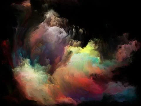 Waves of Color Motion Stock Illustration