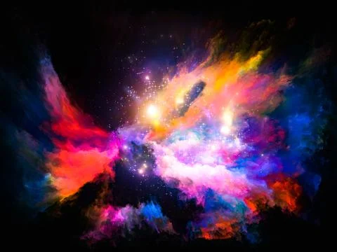 Waves of Color Motion Stock Illustration