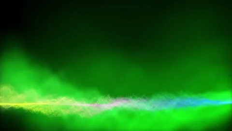 Waves of colored particles look like smoke, clouds or fog Stock Footage 267444506