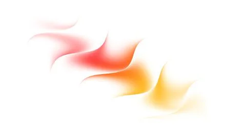 Waves of colors flow together in a soft design on a plain background Stock Illustration