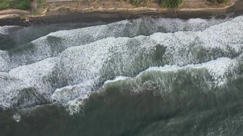 Waves coming in Stock Footage 232982750