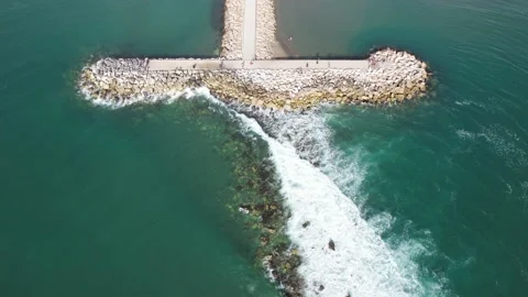 Waves coming in Stock Footage 232982793
