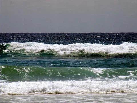 Waves coming in. Stock Photos