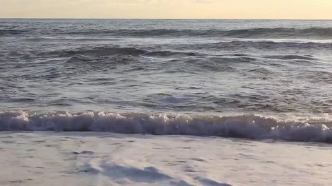 Waves coming to shore Stock Footage 83002175