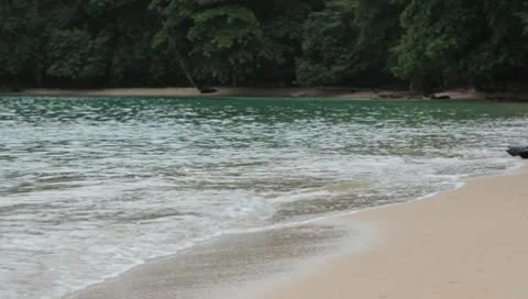 Waves coming up on shore (HD)m Stock Footage 8992472