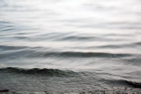 Waves in Contre-jour. Stock Photos