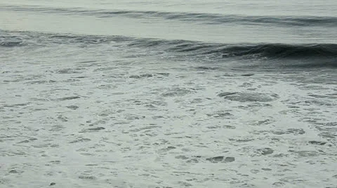 Waves at a costline of the ocean Stock Footage 23590788