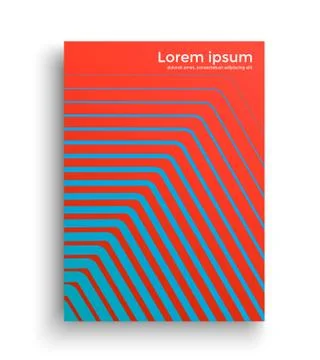 Waves cover design Illustrazione stock