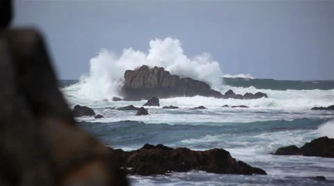 Waves Crash 02 HD Vídeo Stock 38133963