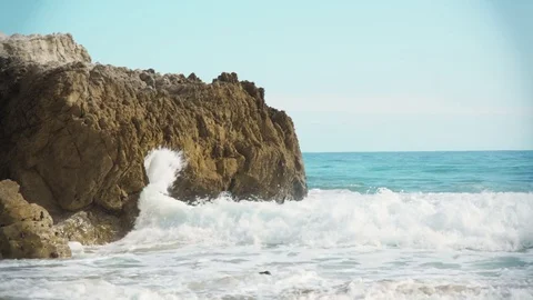 Waves crash Stock Footage 75791084