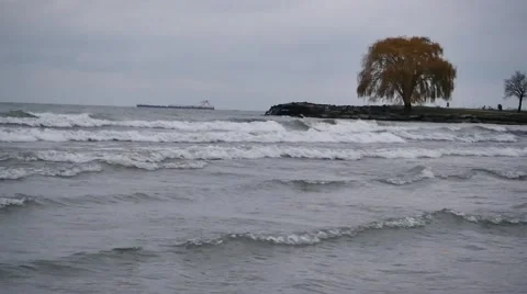 Waves crash on rocks (96fps Slow-Mo) Stock-Footage 57874690