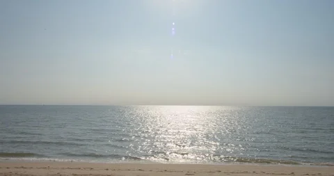 Waves Crash On a Virginia Beach Stock Footage 114922903
