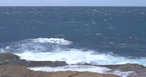 Waves Crashing 01 Stock Footage 163846439